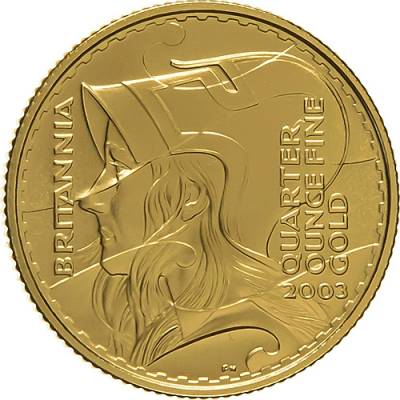Goldmünze 1/4 Unze Britannia Proof 2003