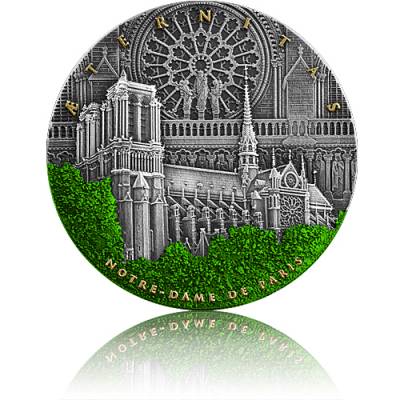 Silbermünze 2 oz Notre Dame Paris Aeternitas 2021