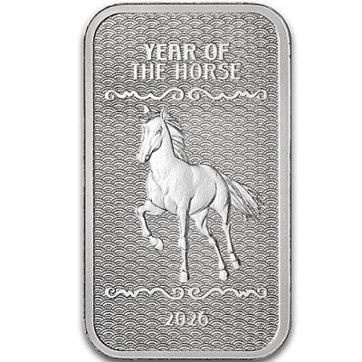 Silberbarren 5 oz Lunar Pferd 2026