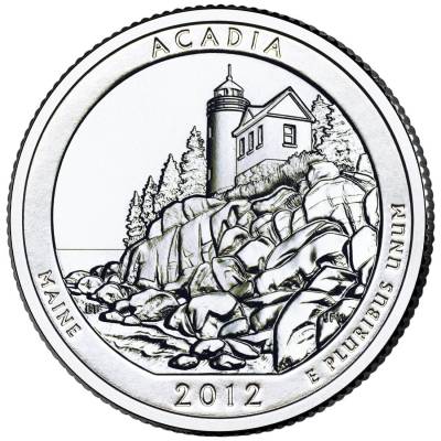 5 oz Silber US- Mint American Beautiful Acadia Maine 2012