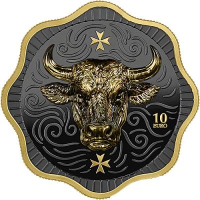 2 Unzen Silber Malta Malteser Ochse - Maltese Ox High Relief 2025