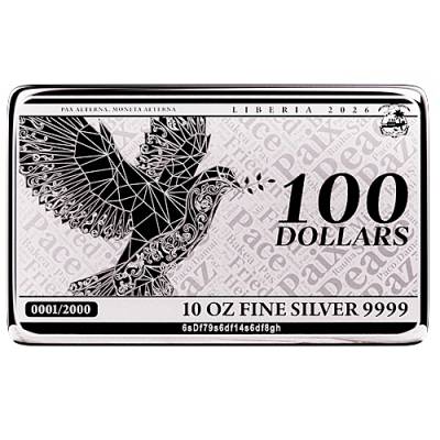 10 oz Pax - Friedenstaube Münzbarren 2026