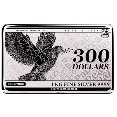 1 Kg Pax - Friedenstaube Münzbarren 2026