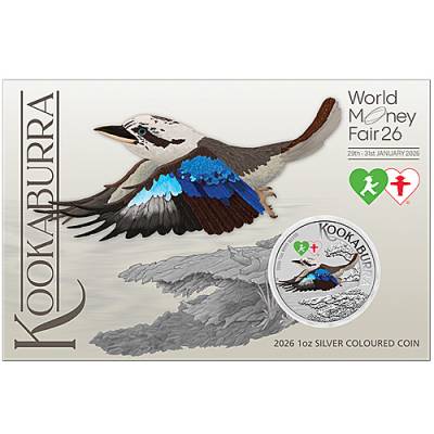 1 Unze Silbermünze Austral. Kookaburra WMF Berlin Blister 2026