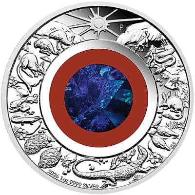 Silbermünze 1 oz Wonders of Australia Opal - The Outback polierte Platte 2026