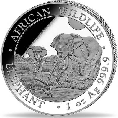 Somalia Elefant 1 Unze Silber Ultra High Relief 2026