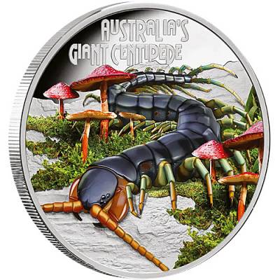 Silbermünze 1 oz Deadly & Dangerous Riesenhundertfüßer Proof 2026