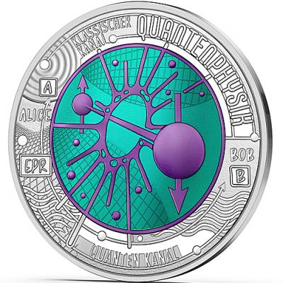 Silbermünze 25 Euro Niob Quantenphysik Österreich 2026