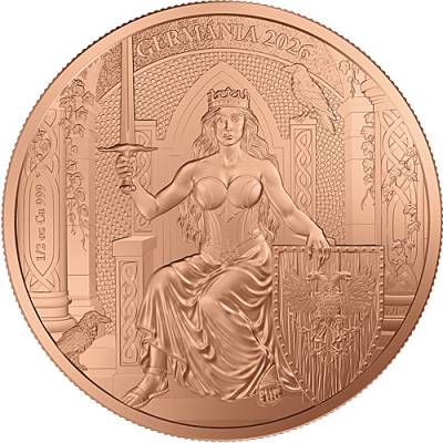 500 x 1/2 oz Kupfer Round Germania 2026