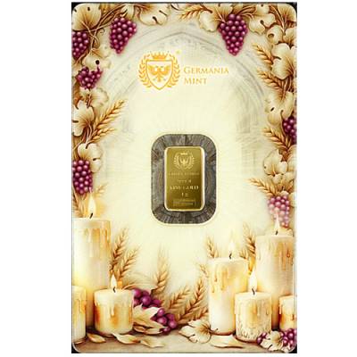 1 gramm Germania Mint - Goldbarren Erste Heilige Kommunion II 999,9/1000