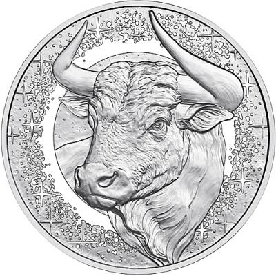 Silbermünze 20 Euro Österreich Sternenbilder „DER STIER“ 2026