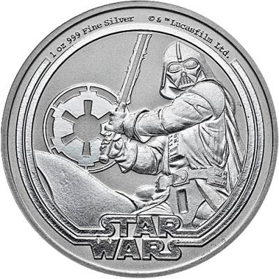 1 Unze Silbermünze Star Wars Darth Vader Niue 2026