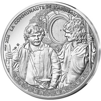 Silbermünze 10 Euro Herr der Ringe(TM) Frodo(TM) und Sam(TM) verlassen das Auenland 2026