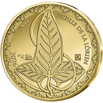 Goldmünze 100 Euro Herr der Ringe(TM) Das Blatt von Lórien(TM) 2026