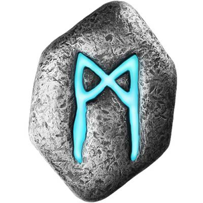 1 Unze Silber Germania Mannaz Rune UV-Leuchteffekt 2026