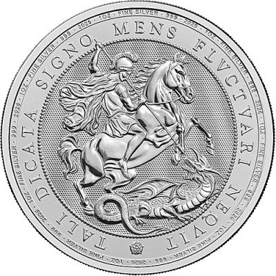 Silbermünze 1 oz St. George and Dragon Great Britain 2026