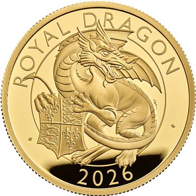Goldmünze 1 oz Tudor Beasts The Royal Dragon Polierte Platte 2026