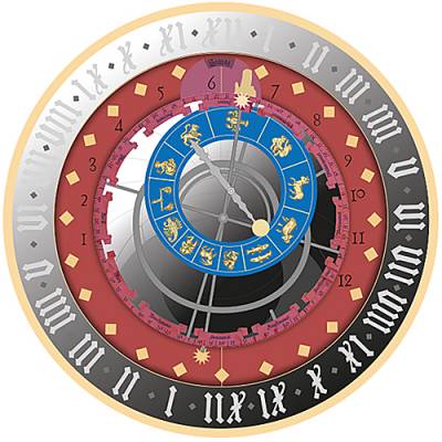 Silber 1 oz City Hall Clocks Bern ASTRONOMICAL CLOCK 2026