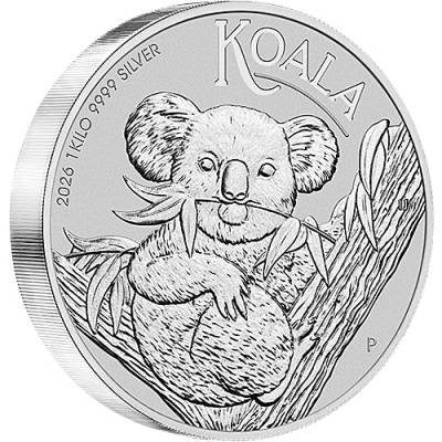 Silbermünze Austral. Koala 1 kg 999/1000 Silber 2026