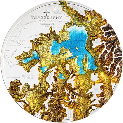 Silbermünze 1 kg Topography Yellowstone 2026