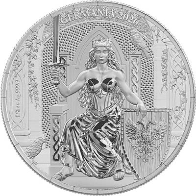 1/2 Unze Silber Germania 5 Mark 2026