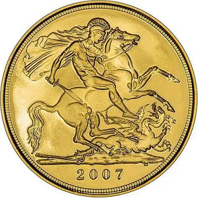 Goldmünze 1 Full Sovereign - Proof 2007