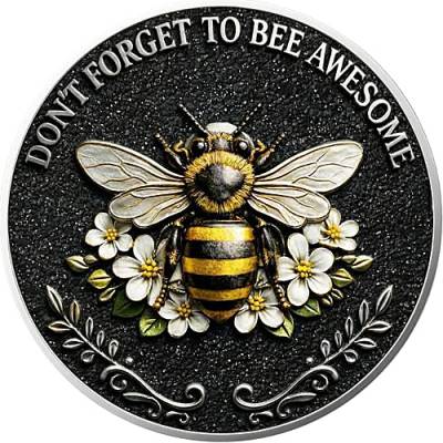 Kupfer 1 oz  INSPIRED SPIRIT PENDANTS - 1. AUSGABE  THE BEE High Relief in Anhängerfassung