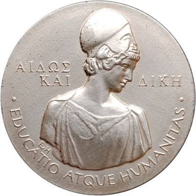 Silbermedaille Büste der Athene 1995