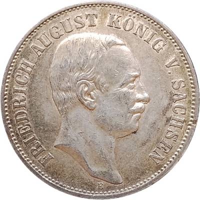 Silbermünze 5 Reichsmark Friedrich August III Sachsen 1907