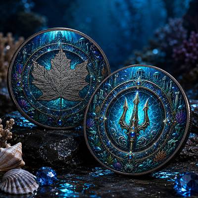 1 oz Silbermünze Maple Leaf Water Ring Elemental Realms Diamond Dust & Ruthenium 2026