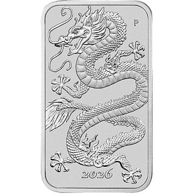 1 oz Silbermünze Perth Mint Rectangular Dragon 2026