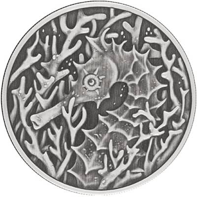1 Unze Silbermünze Samoa Seepferd Antik Finish 2026
