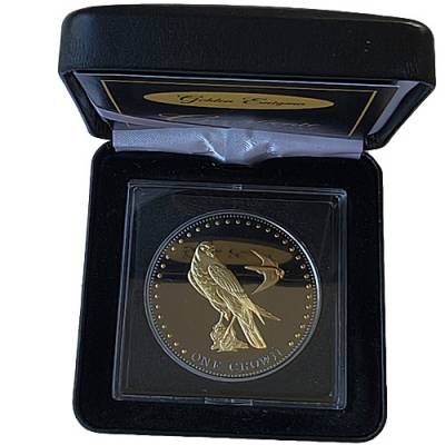 Münze 1 crown 25 gramm Golden Enigma Falke 2009