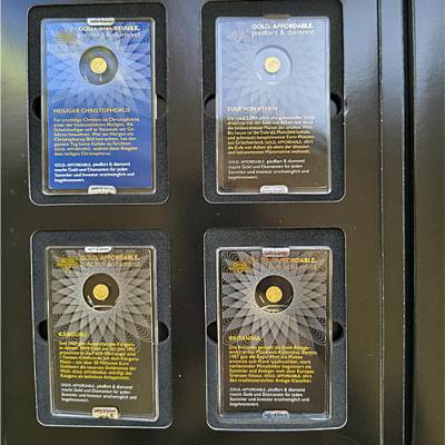 Set 12 x 1/100 oz Goldmünzen Affordable piedfort & Diamond 2018