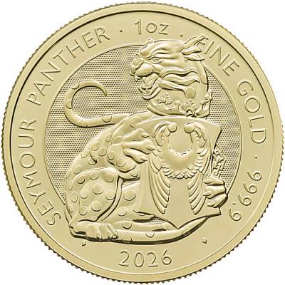 1 Unze Goldmünze Tudors Beasts Seymour Panther 2026