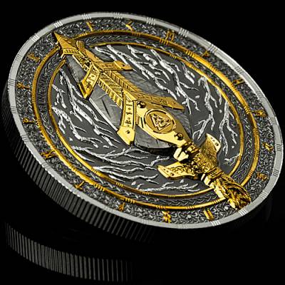 2 Unzen Silber Germania Artefacts Odins Speer Gungnir Ultra High Relief 2026