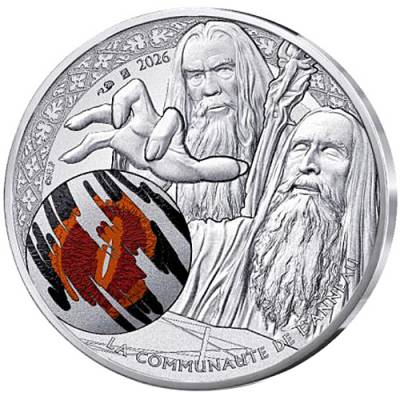 Silbermünze 10 Euro Herr der Ringe(TM) Saruman and the Palantir 2026