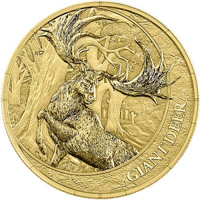 1 Unze Gold Germania Mint Megafauna Riesenhirsch 2026