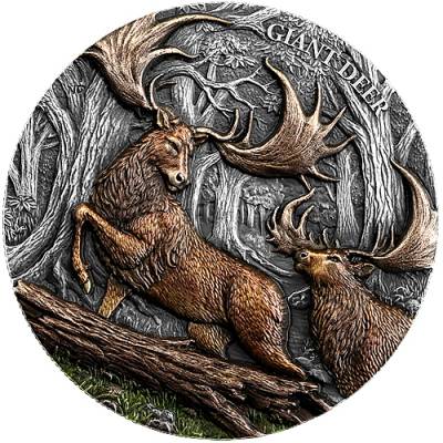 2 Unzen Silber Germania Mint Megafauna Riesenhirsch Ultra High Relief 2026