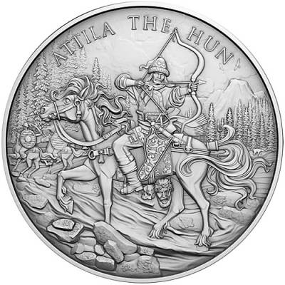 Silber Round 1 oz Legendary Attila – Der Hunne