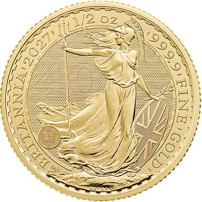 Goldmünze 1/2 Unze Britannia Charles III 2027