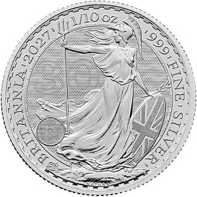 Silbermünze 1/10 oz Britannia 2027