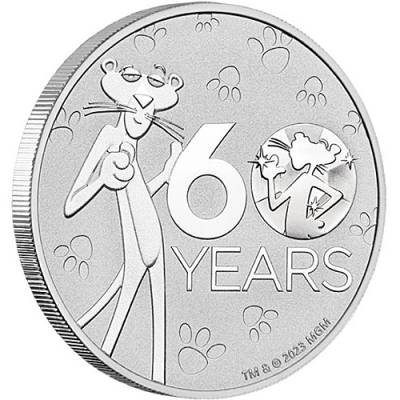 Silbermünze 1 oz Der Rosarote Panther™ - 60. Jubiläum 2024