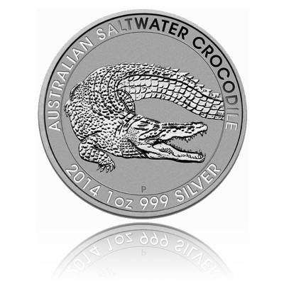 1 Unze Silber Australien Salzwasser Krokodil 2014