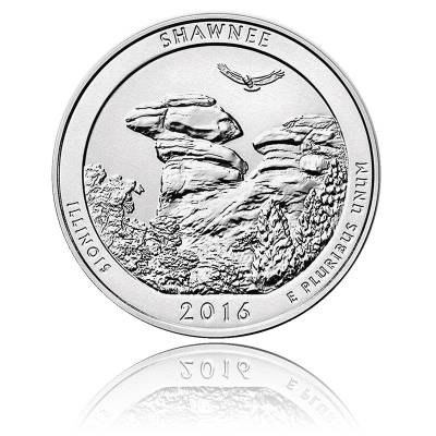 5 oz Silber US- Mint American Beautiful Illinois Shawnee (2016)
