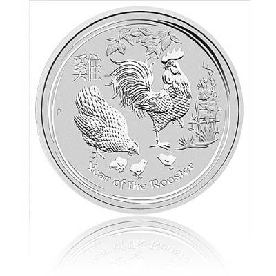 Australien Lunar II Hahn 1oz Silber (2017)