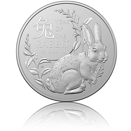 Silbermünze 1 oz Australien RAM Lunar Hase 2023 | hier!