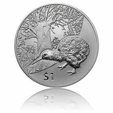 Neuseeland Kiwi  1 Unze Silber  (2013) Polierte Platte