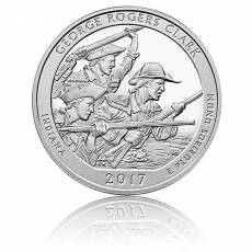 5 oz Silber US- Mint American Beautiful Indiana George Rogers Clark (2017)