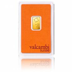 2,5 gramm Goldbarren Valcambi 999,9/1000